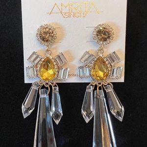 Amrita Singh crystal clear earrings